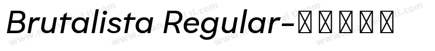 Brutalista Regular字体转换